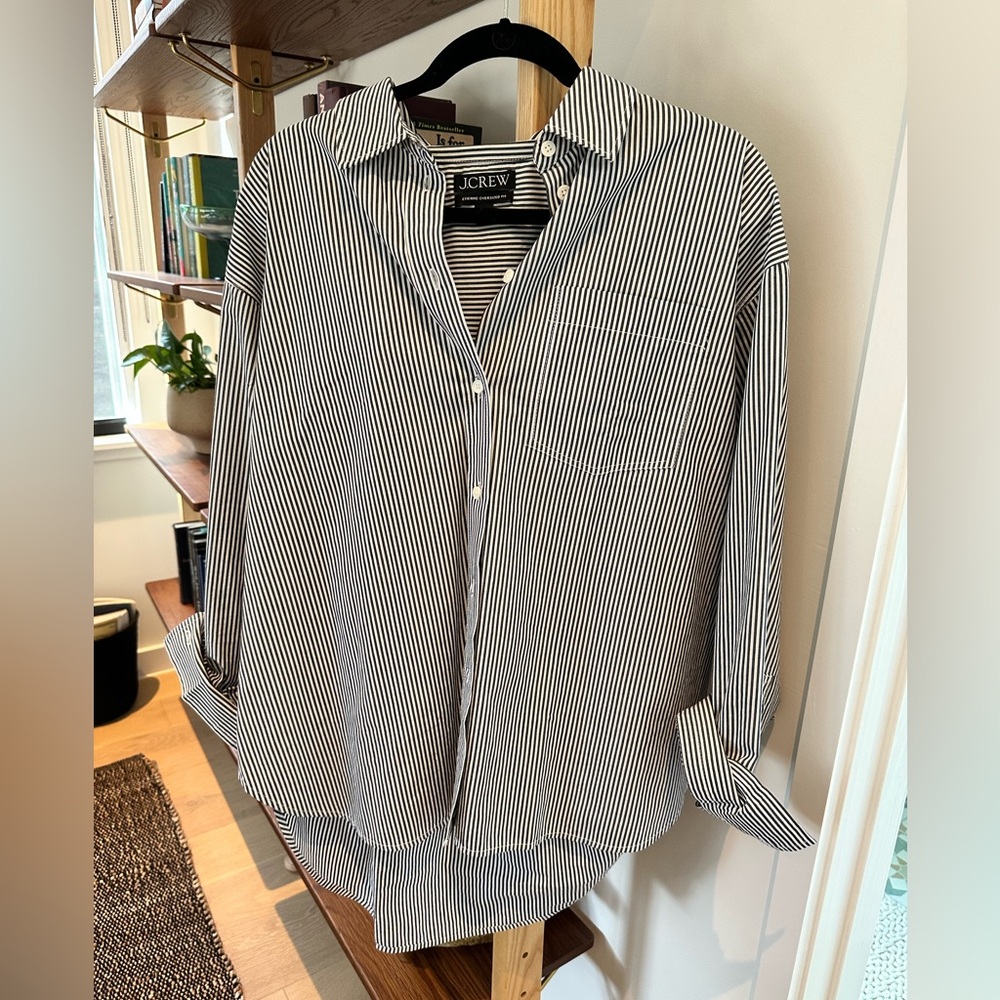 J.Crew Striped Oversized Button Down Shirt – S – Unworn